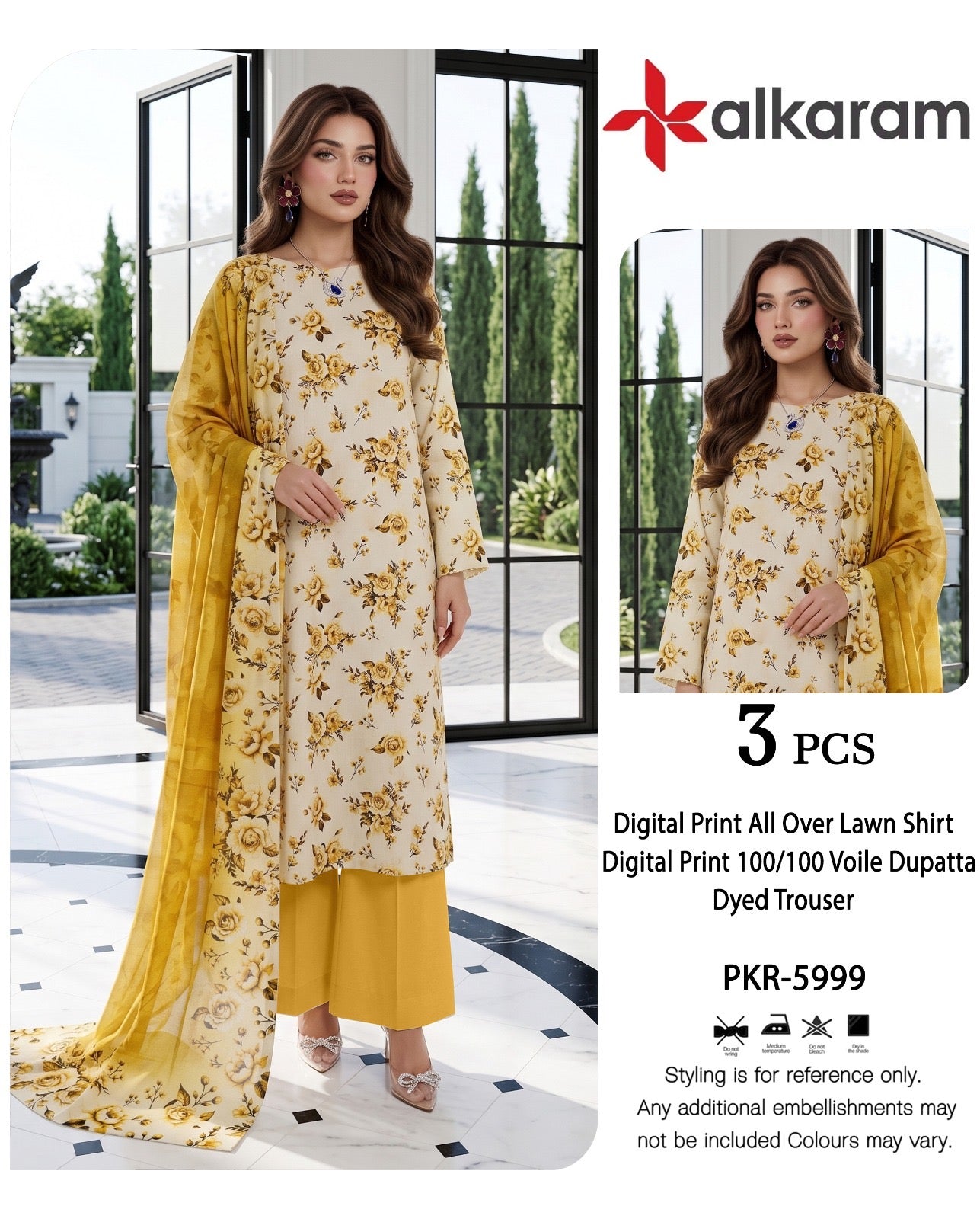 Alkaram lawn 90/70