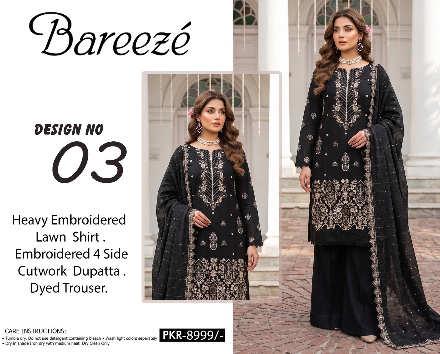 Breeze Embroidered collection (unstitched)