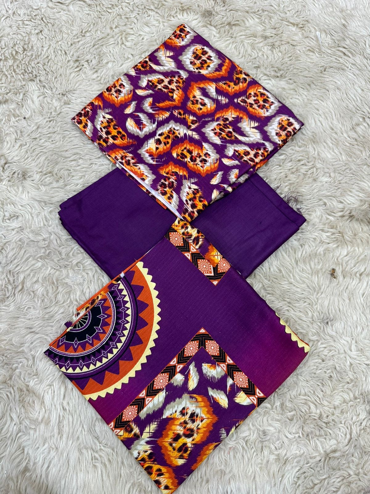 Barooque printed 3p (unstitched)