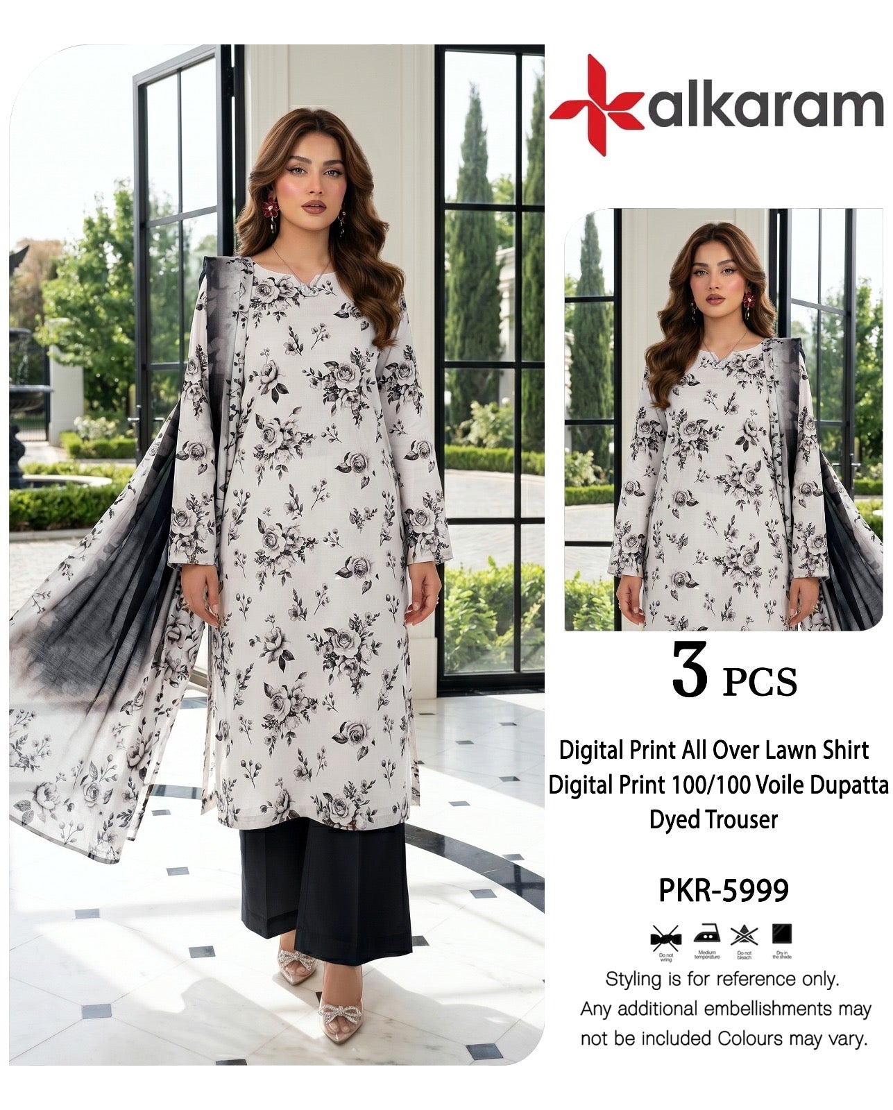 Alkaram lawn 90/70