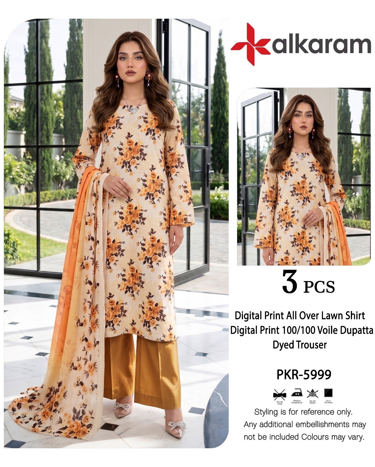 Alkaram lawn 90/70
