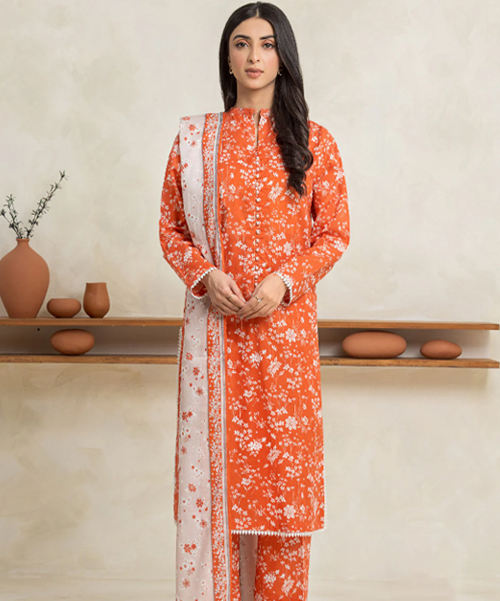 Sapphire Printed Lawn Three piece (unstitched)