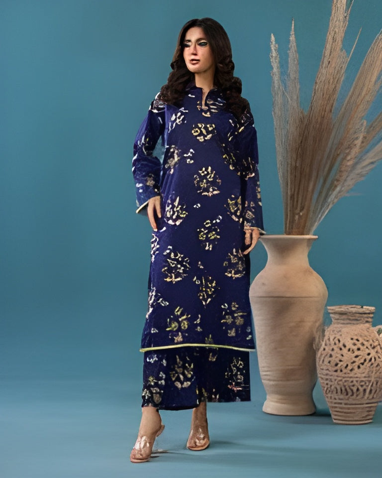 Ego Printed Lawn three piece (Unstitched)