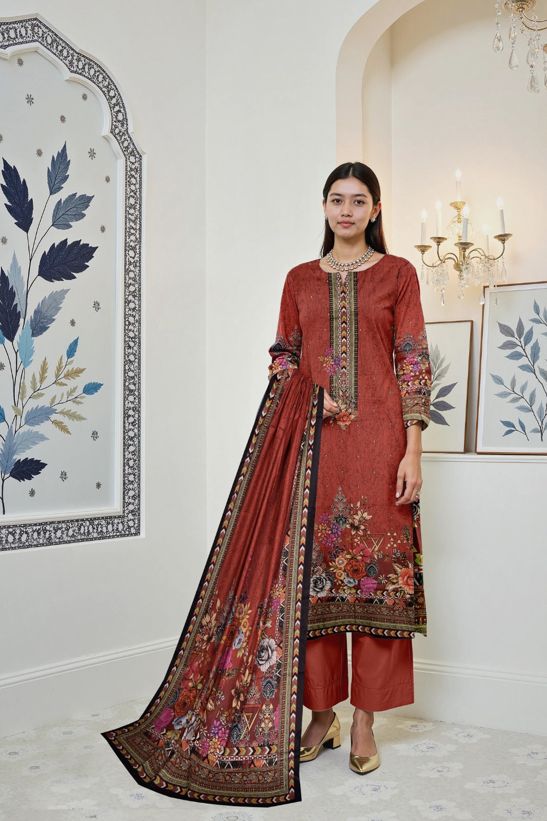 Maria B Printed lawn three piece (unstitched)