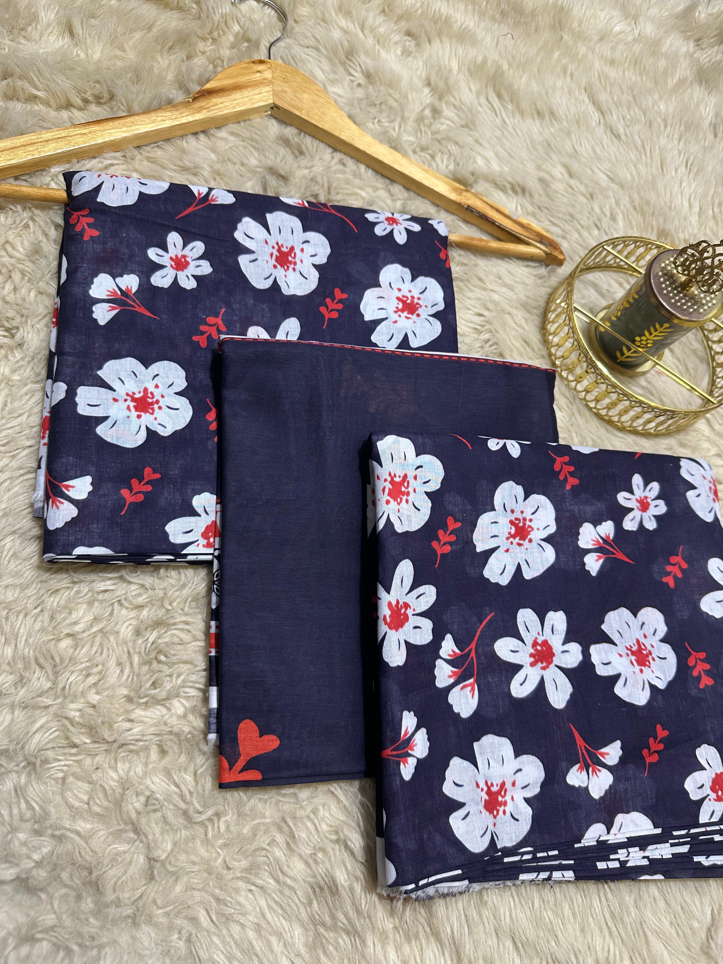 Ego Printed Lawn three piece (Unstitched)