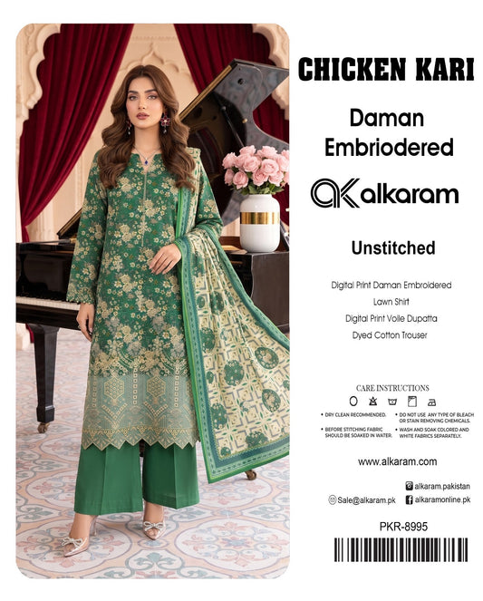 Alkaram chikan kare collection