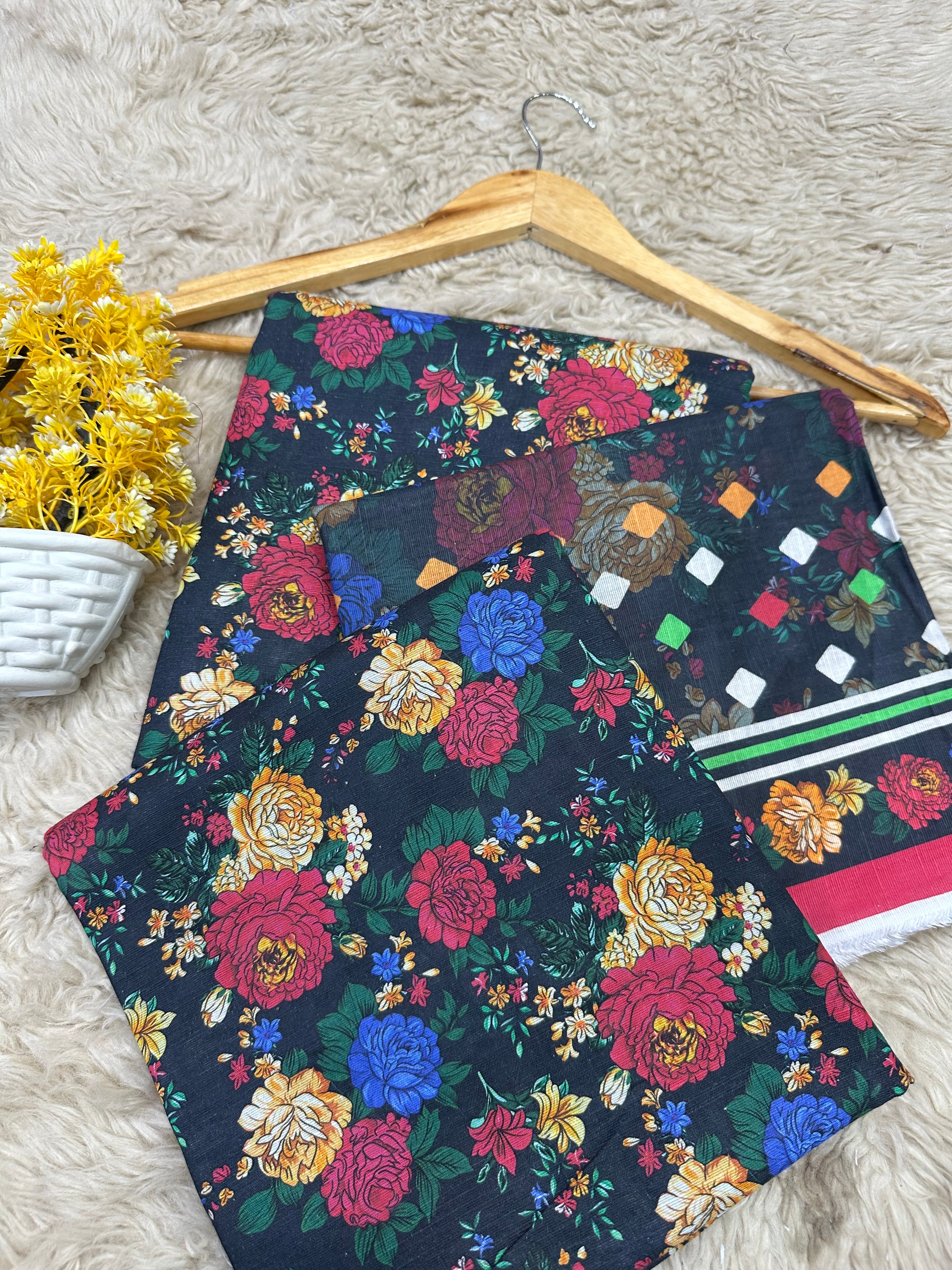 Baroque Khaddar  Printed Trouser (Unstitched)