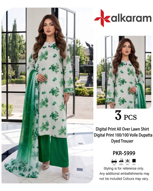Alkaram lawn 90/70