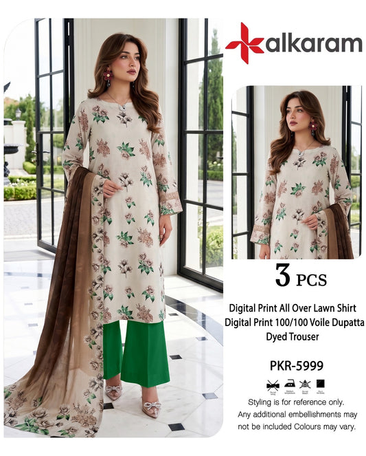 Alkaram lawn 90/70