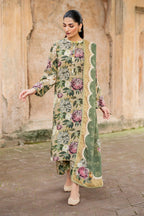Baroque Khaddar  Printed Trouser (Unstitched)