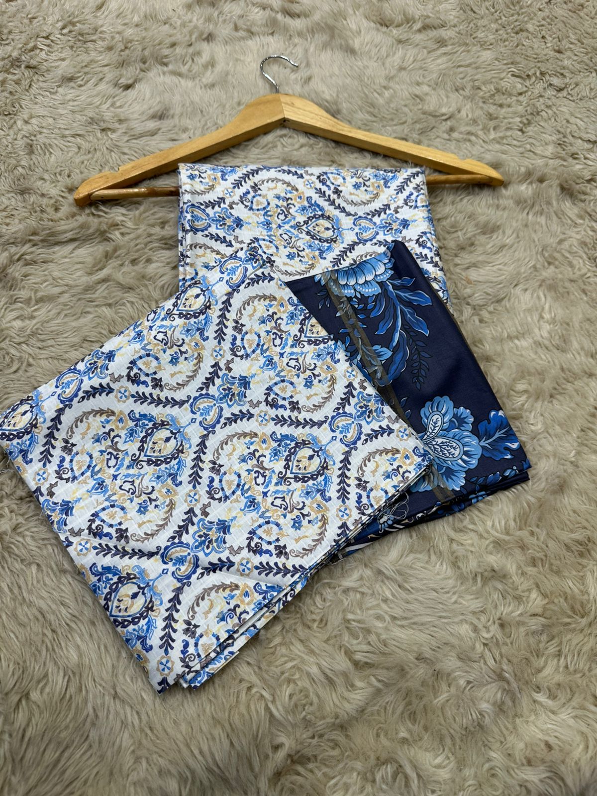 Shanaya Linen Three Piece (Unstitched)