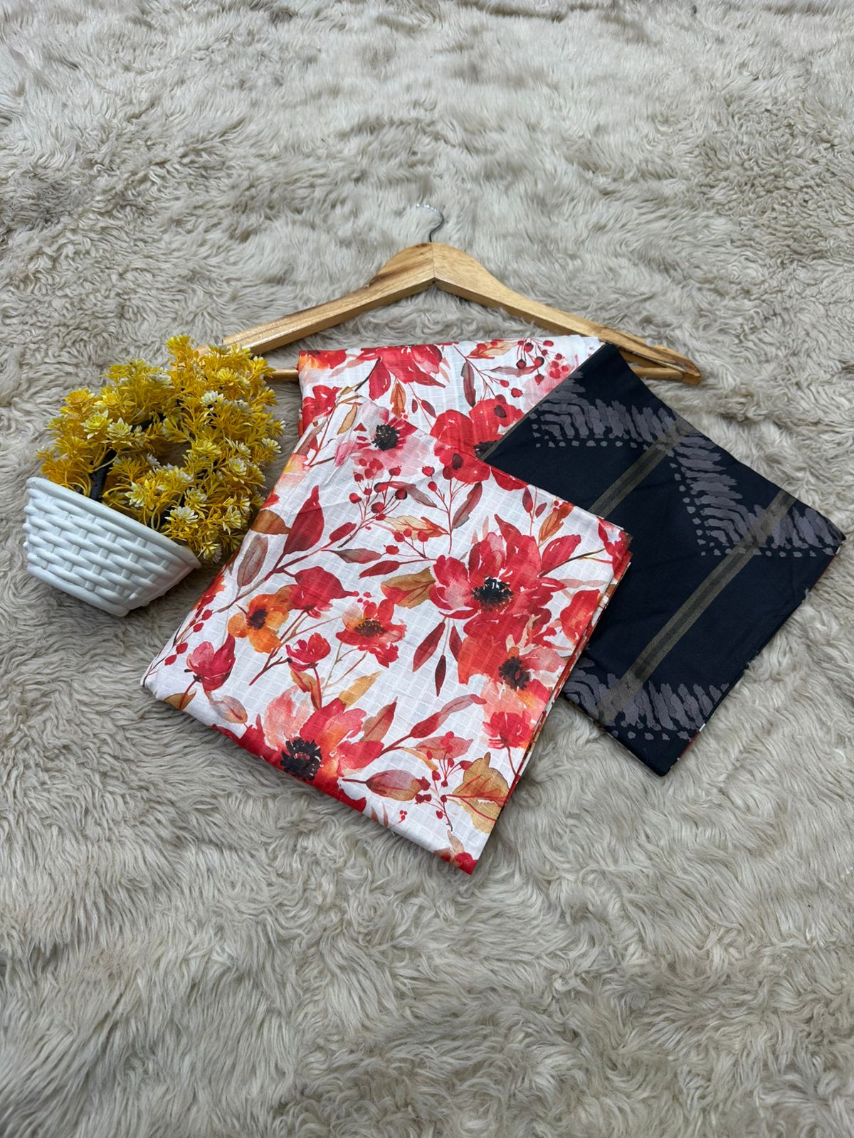 Shanaya Linen Three Piece (Unstitched)