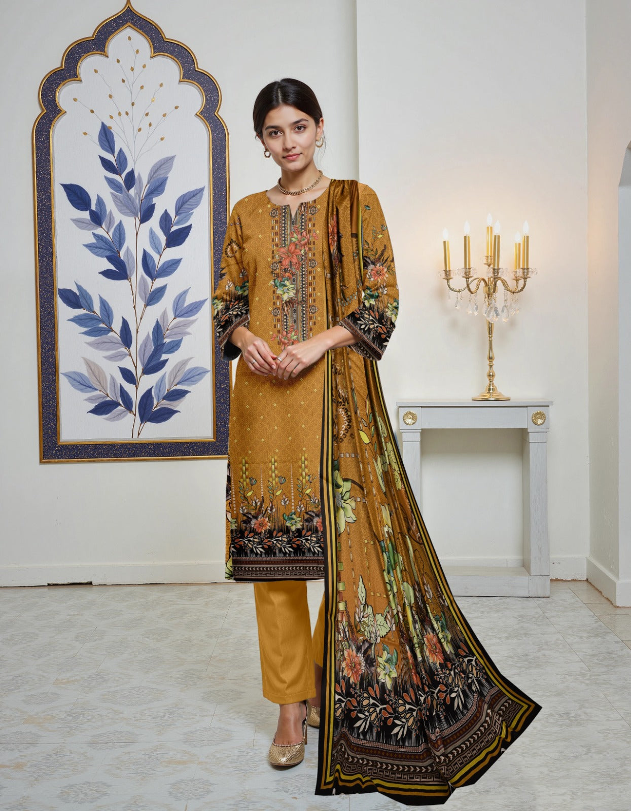 Maria B Printed lawn three piece (unstitched)