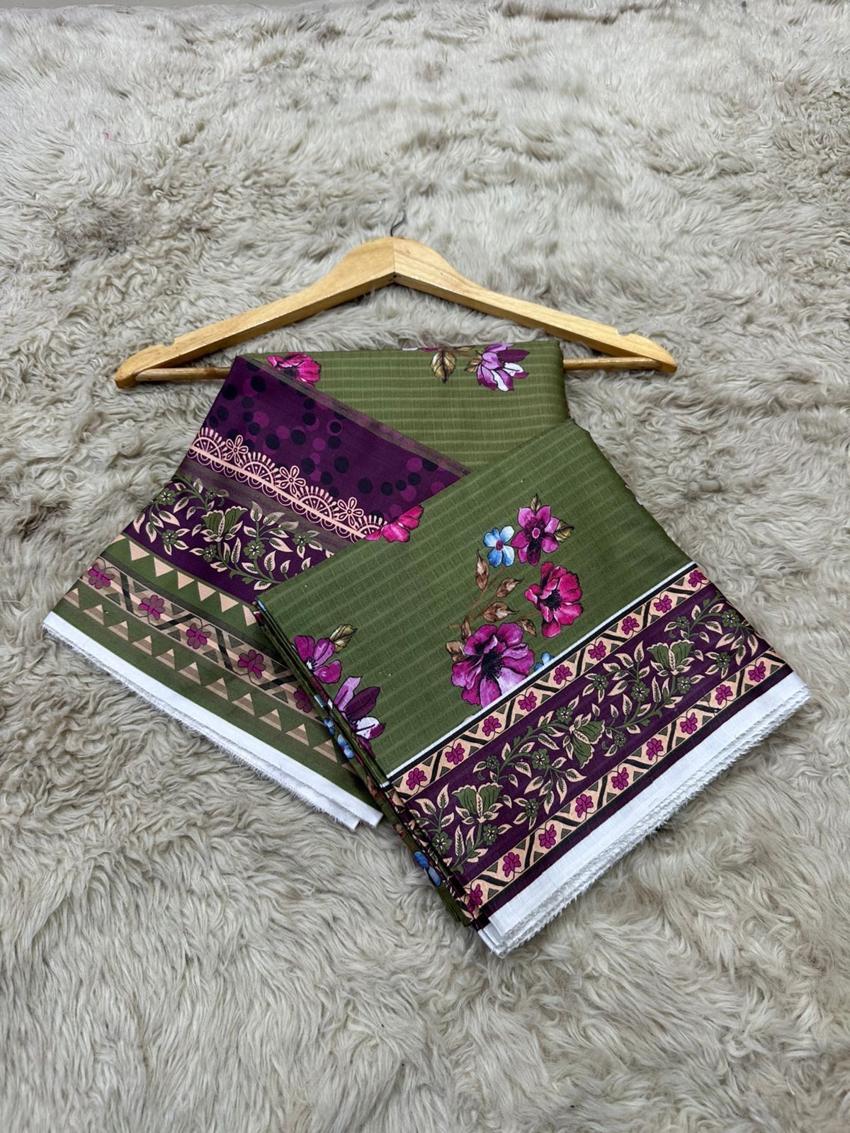 Shanaya Linen Three Piece (Unstitched)
