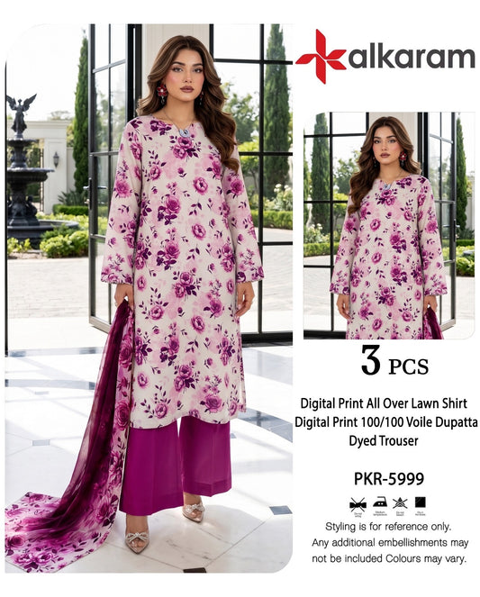Alkaram lawn 90/70