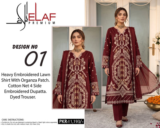 Elaf Embroidered collection (unstitched)