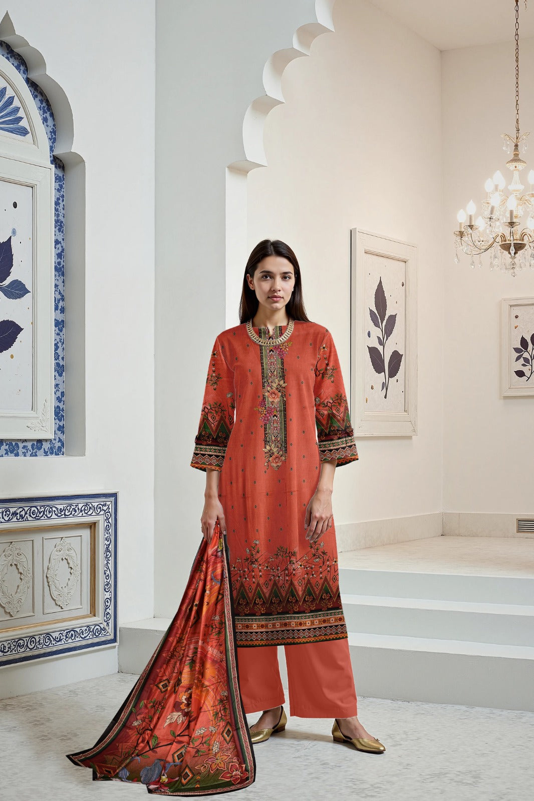 Maria B Printed lawn three piece (unstitched)