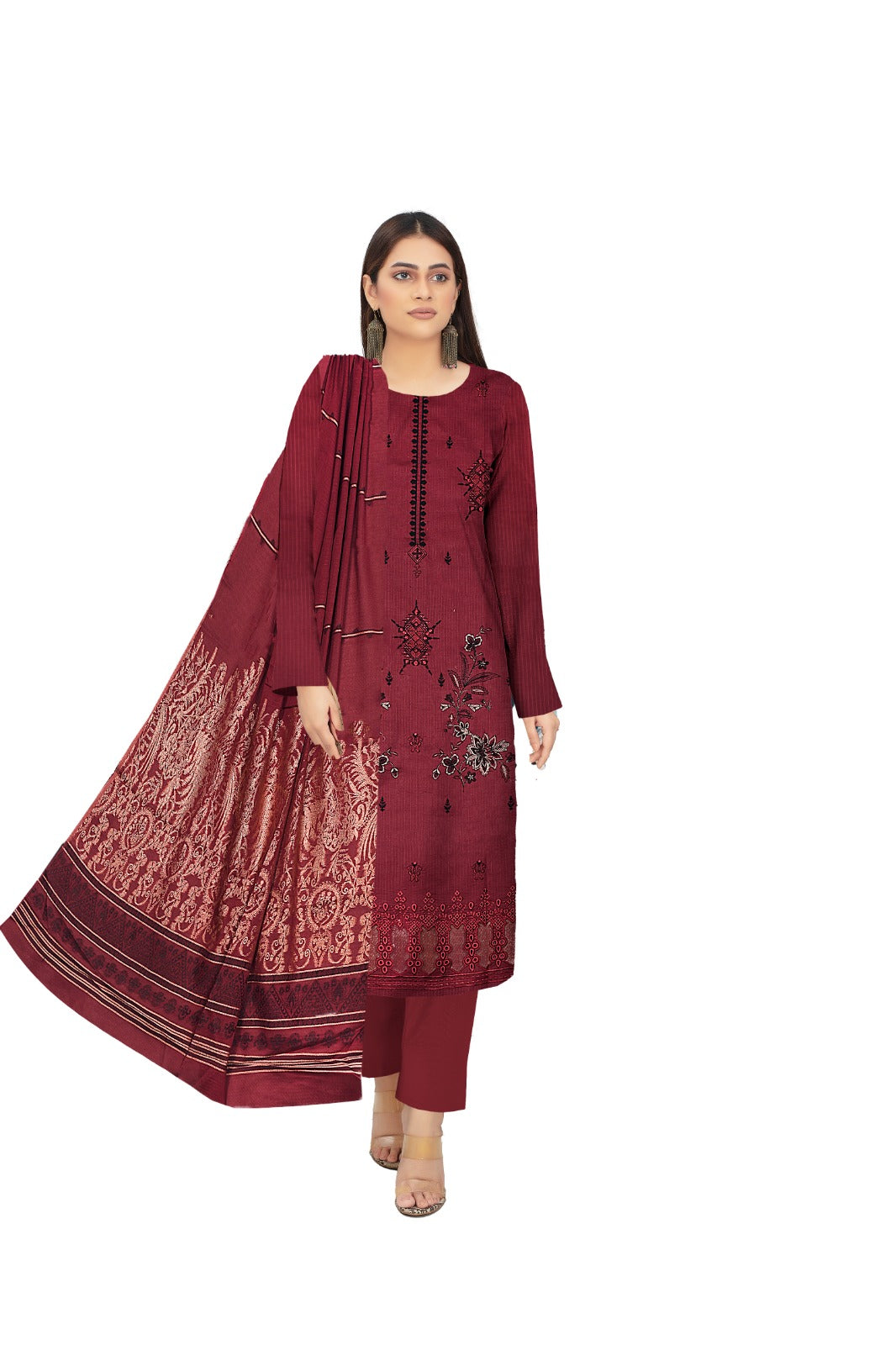 Breeze Embroidered lawn Three Piece (Unstitched)