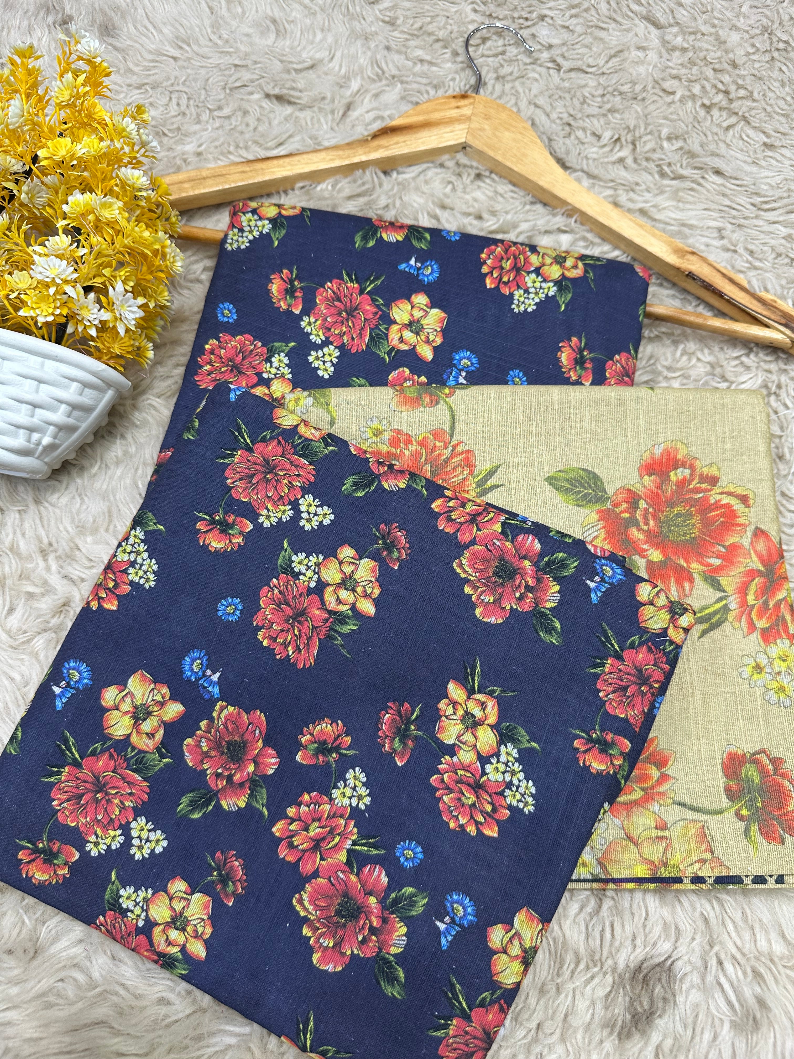 Baroque Khaddar  Printed Trouser (Unstitched)