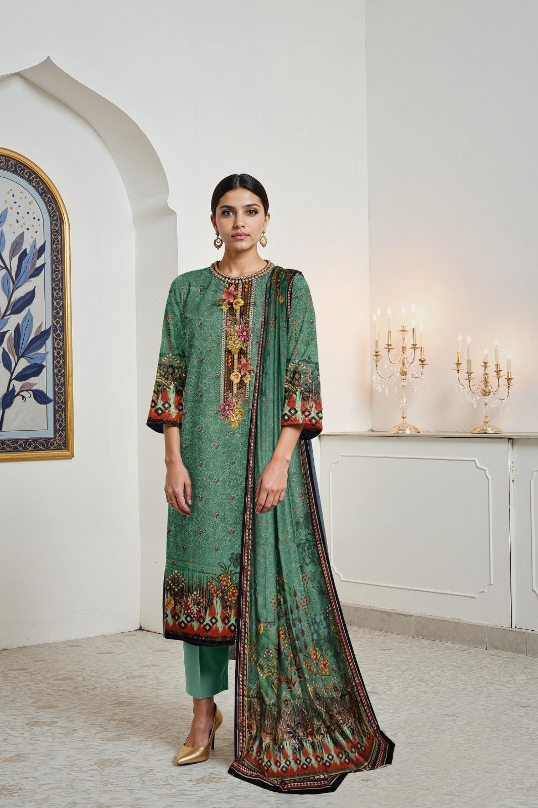 Maria B Printed lawn three piece (unstitched)