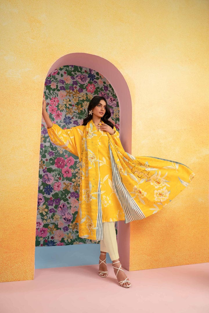 Ego Printed Lawn three piece (Unstitched)