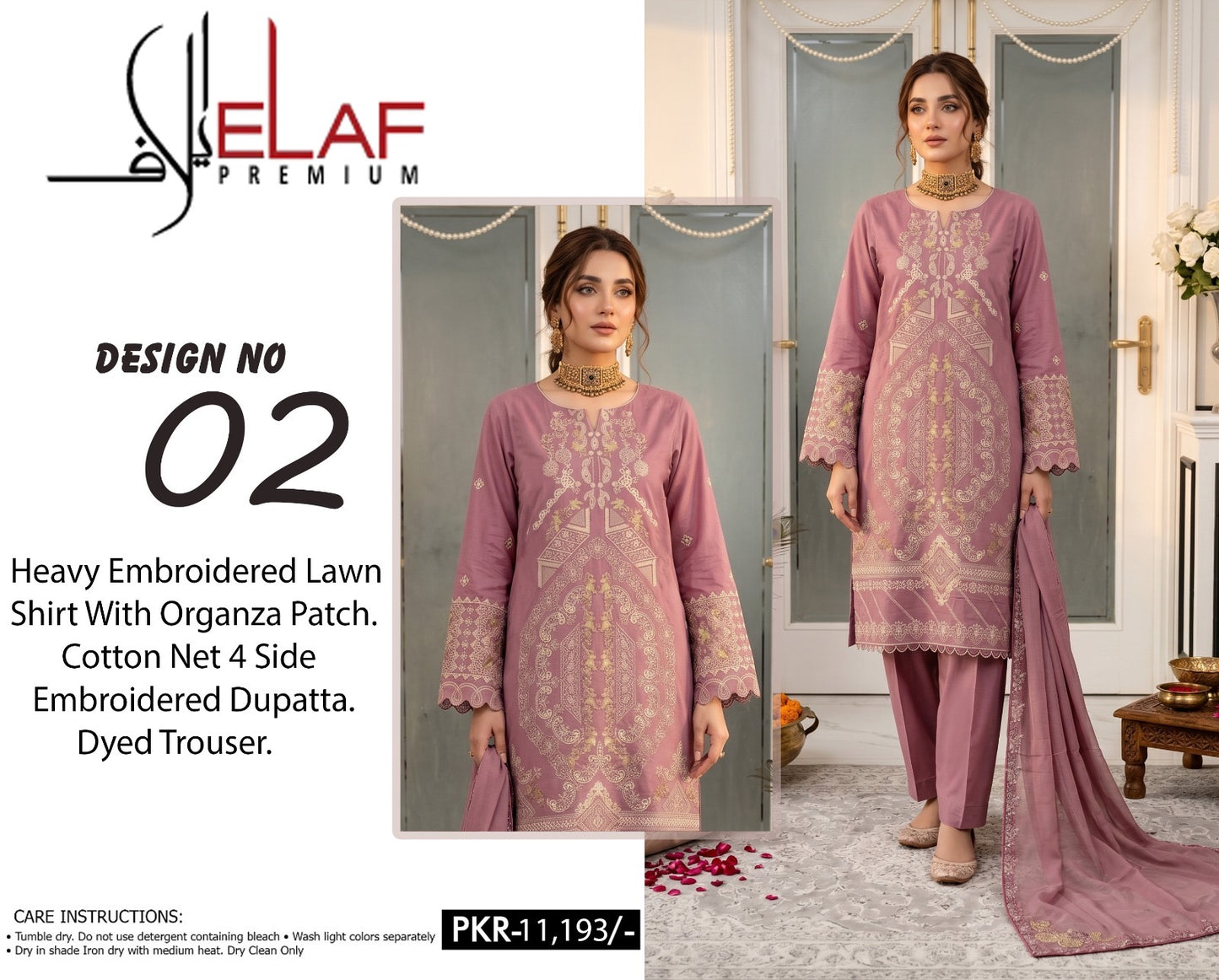 Elaf Embroidered collection (unstitched)