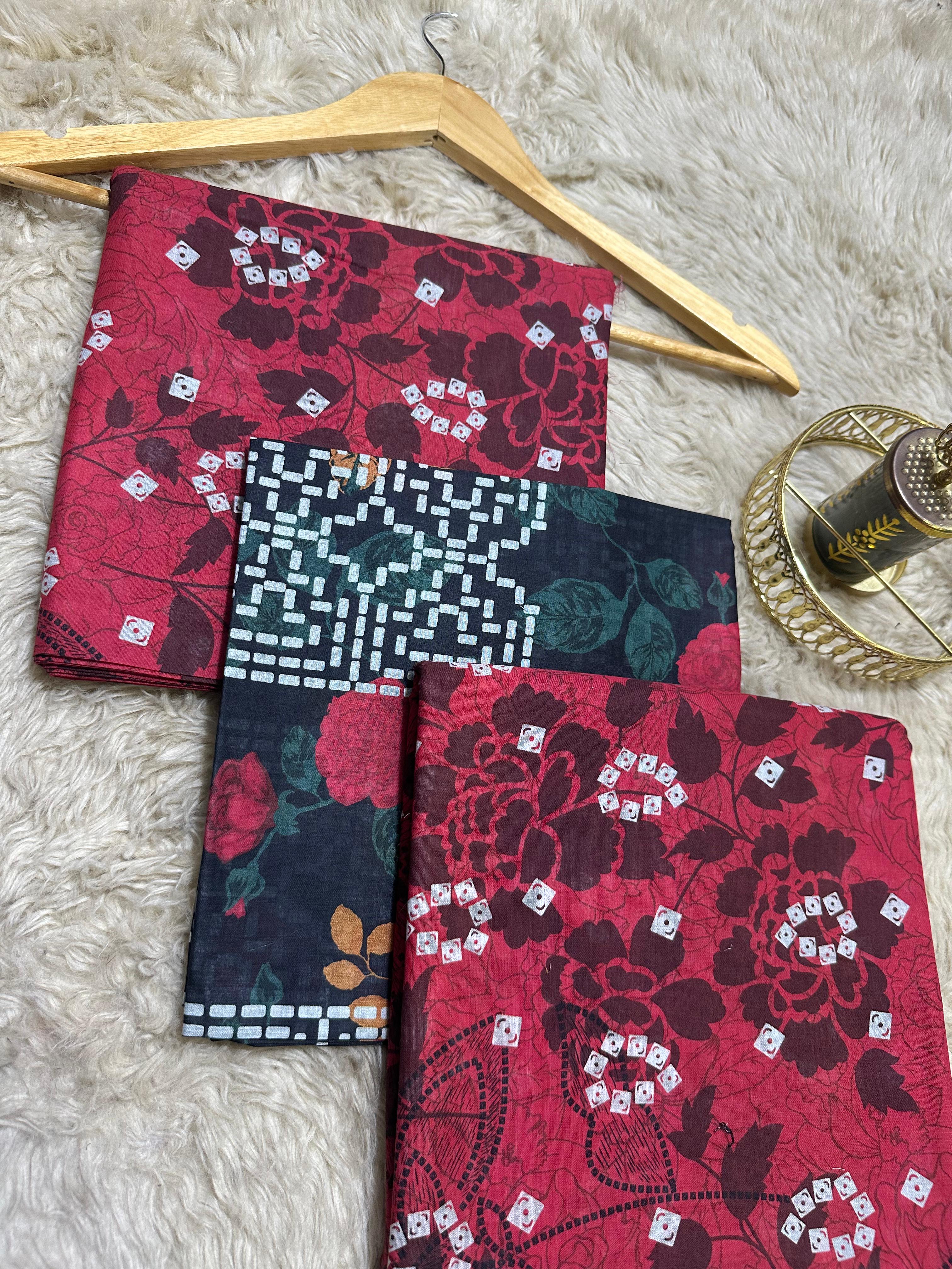 Ego Printed Lawn three piece (Unstitched)