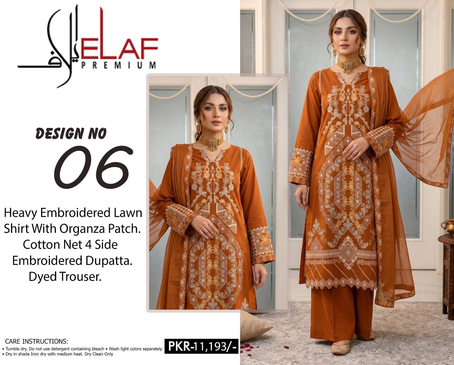 Elaf Embroidered collection (unstitched)