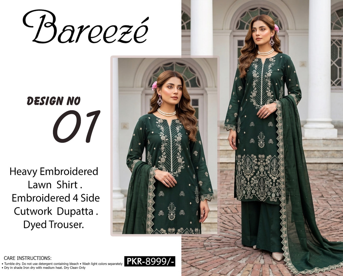 Breeze Embroidered collection (unstitched)