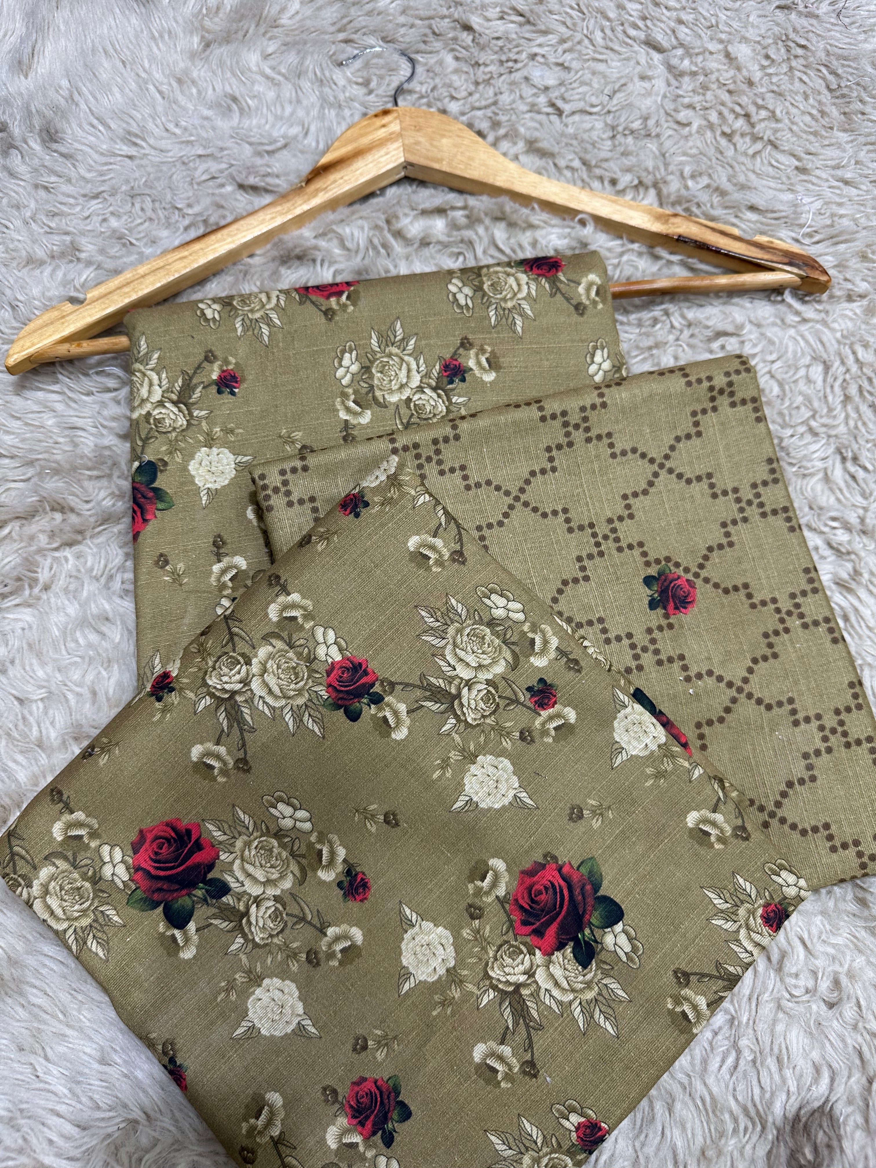 Baroque Khaddar  Printed Trouser (Unstitched)