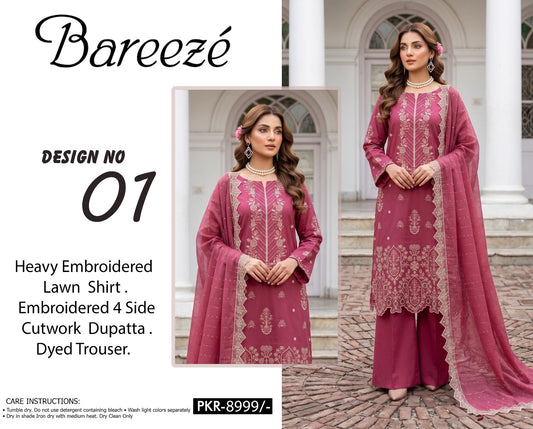 Breeze Embroidered collection (unstitched)