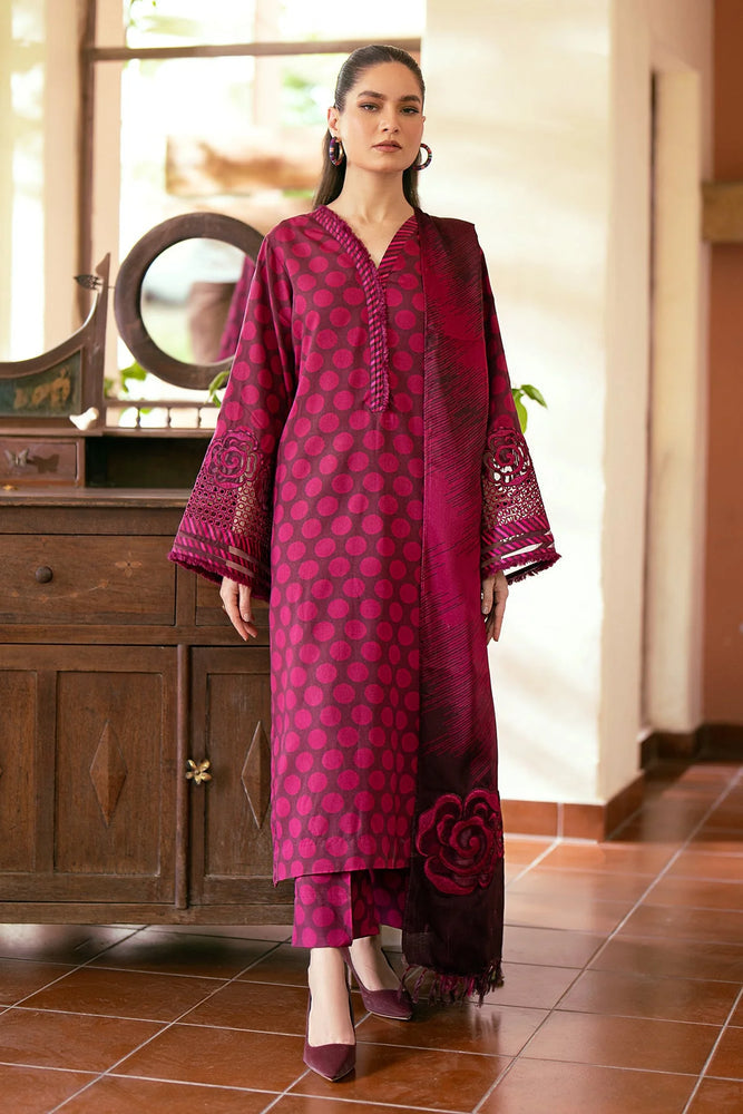 Baroque Khaddar  Printed Trouser (Unstitched)