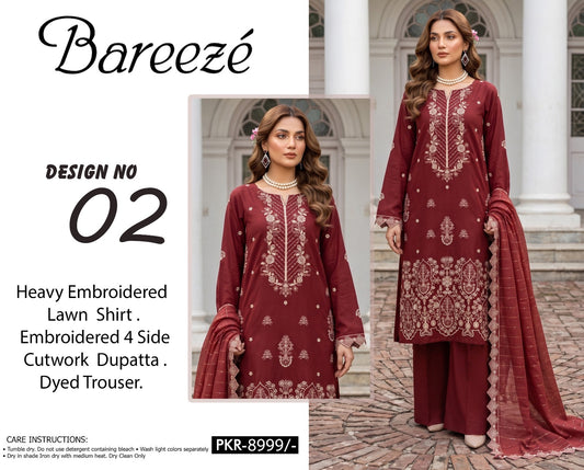 Breeze Embroidered collection (unstitched)