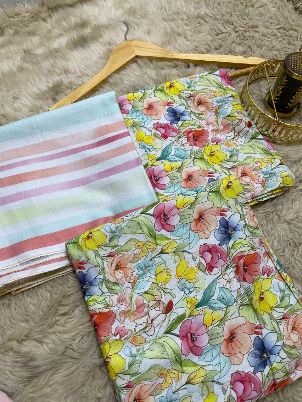 Breeze printed lawn 3p (unstitched)