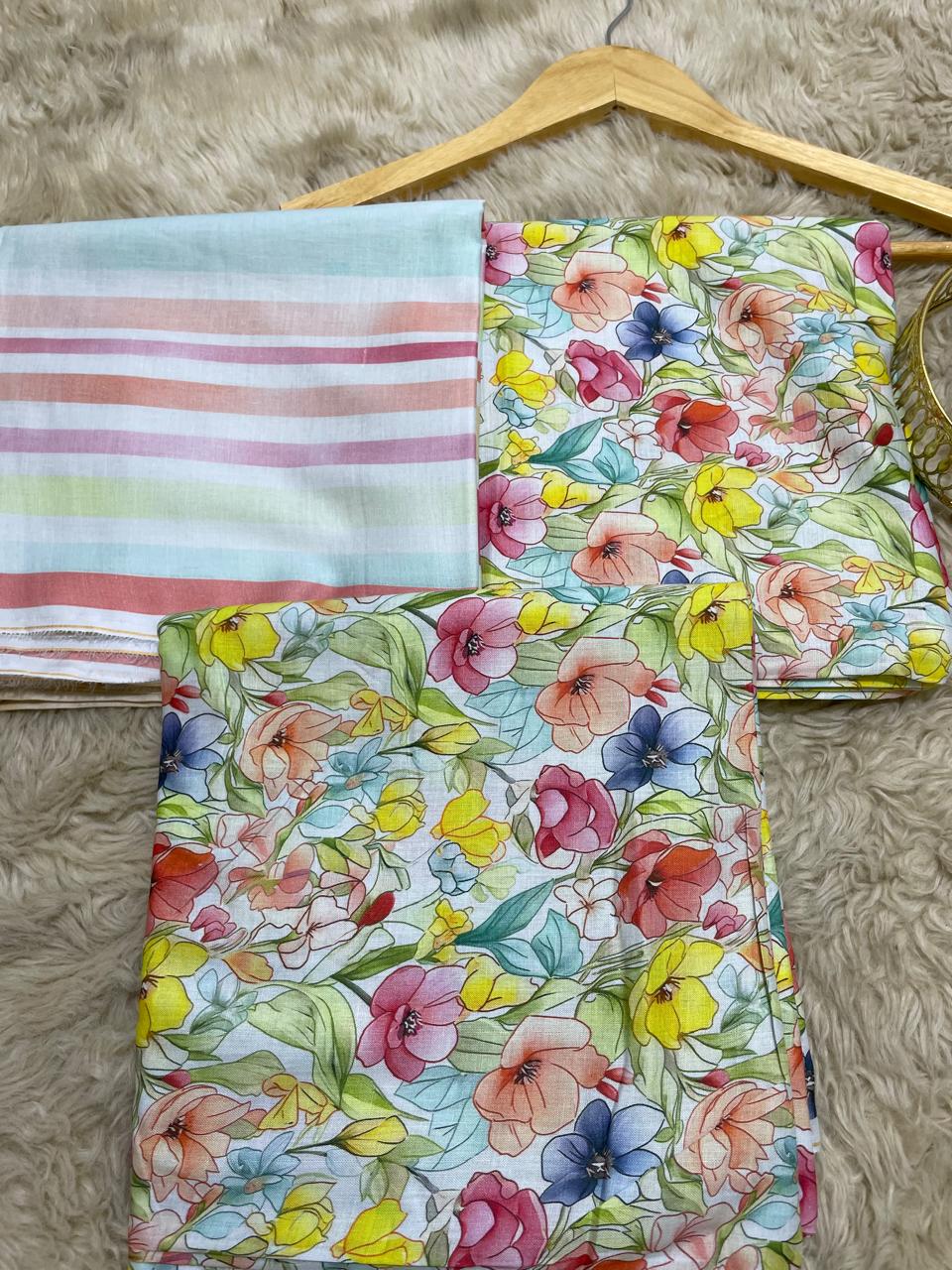 Breeze printed lawn 3p (unstitched)