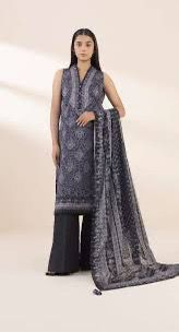 Sapphire Printed Lawn Three piece (unstitched)