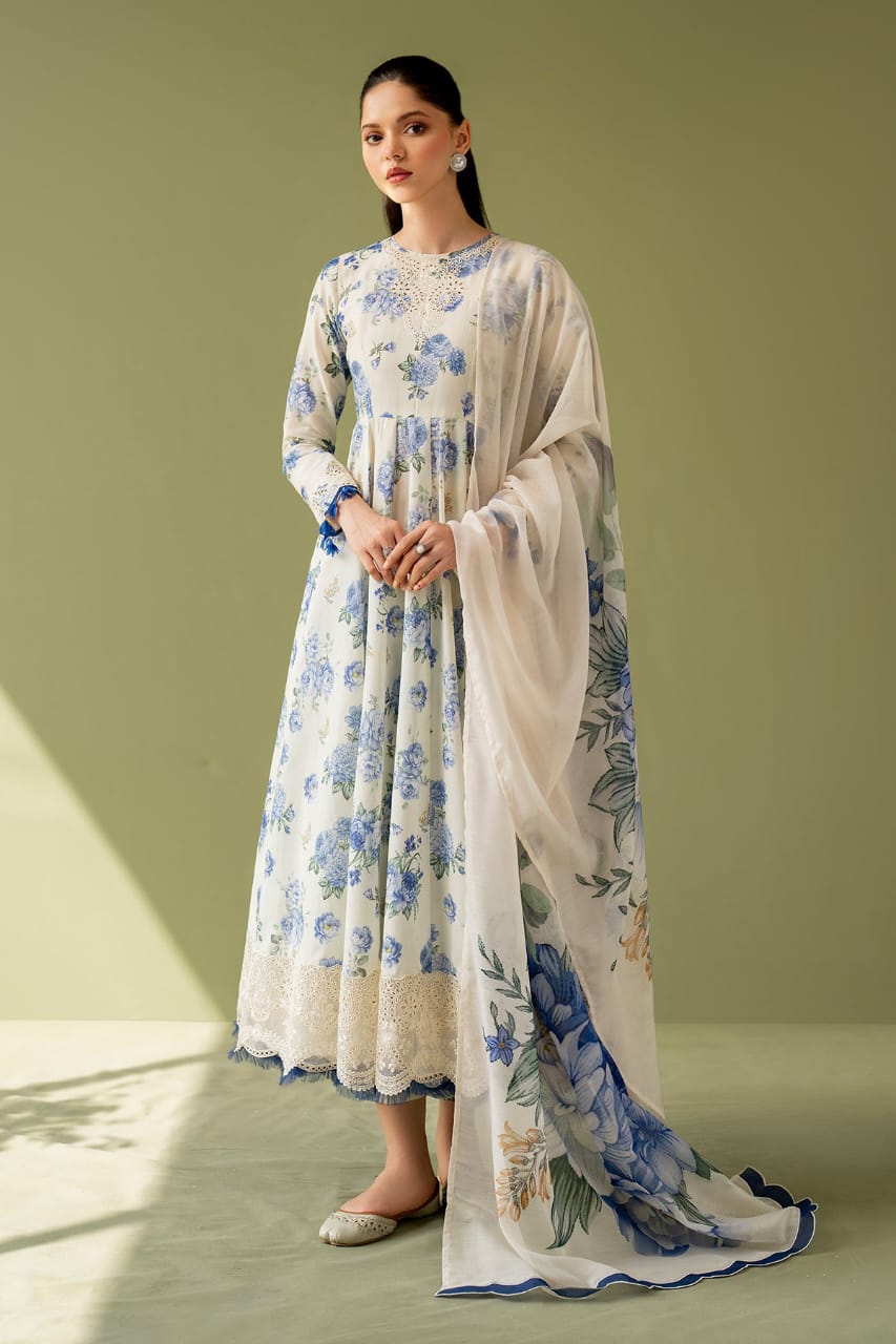 Iznik Printed Lawn Three Piece (Unstitched)
