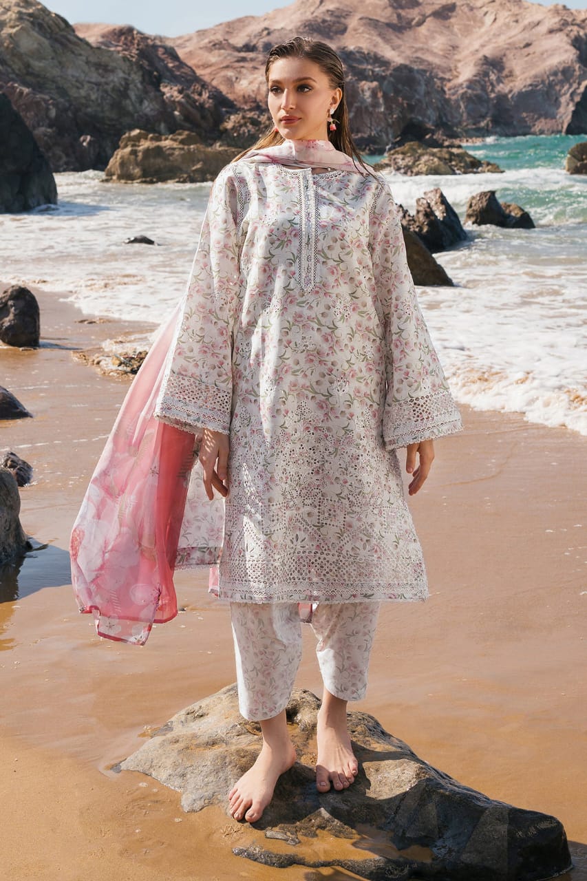 Iznik Printed Lawn Three Piece (Unstitched)