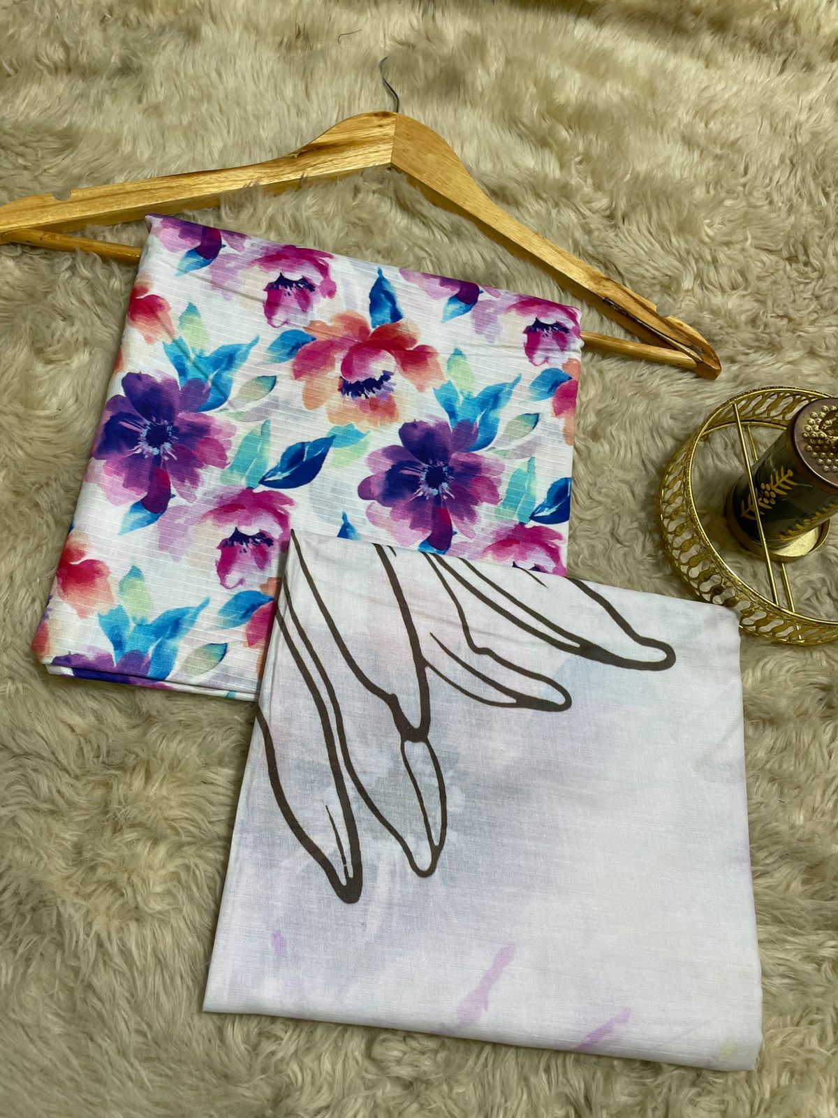 Baroque Printed Lawn Three Piece (Unstitched)