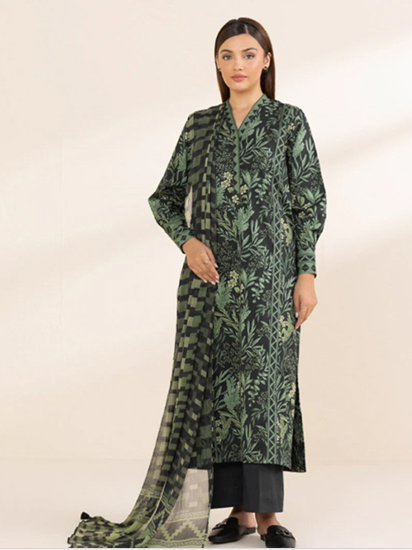 Sapphire Printed Lawn Three piece (unstitched)