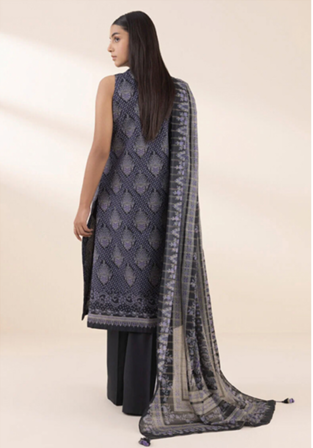 Sapphire Printed Lawn Three piece (unstitched)