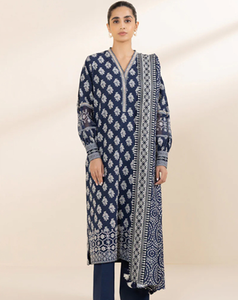 Sapphire Printed Lawn Three piece (unstitched)