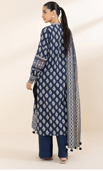 Sapphire Printed Lawn Three piece (unstitched)