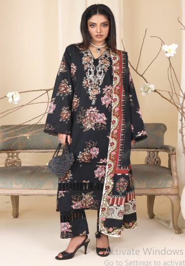 Shanaya Linen Three Piece (Unstitched)