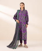 Sapphire Printed Lawn Three piece (unstitched)