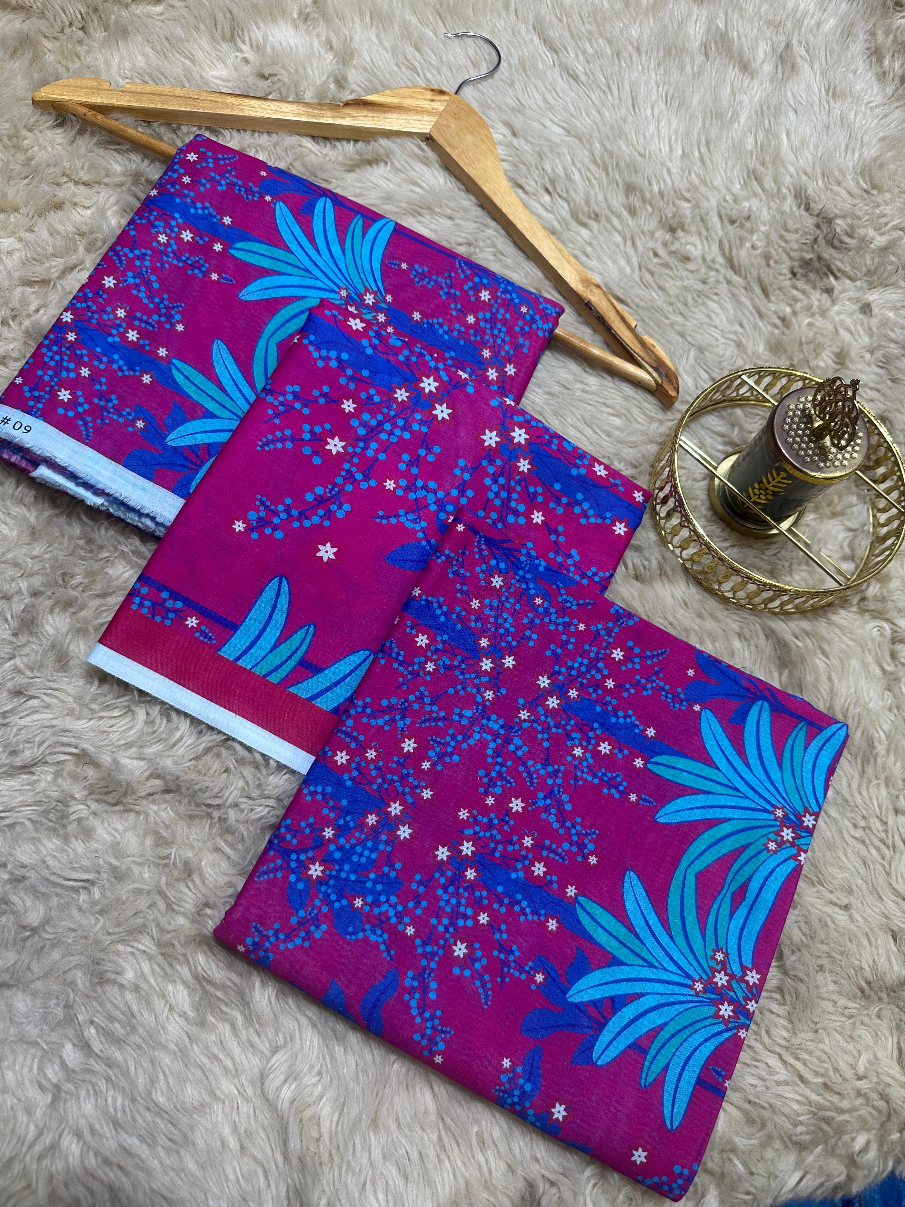 Ego Printed Lawn three piece (Unstitched)