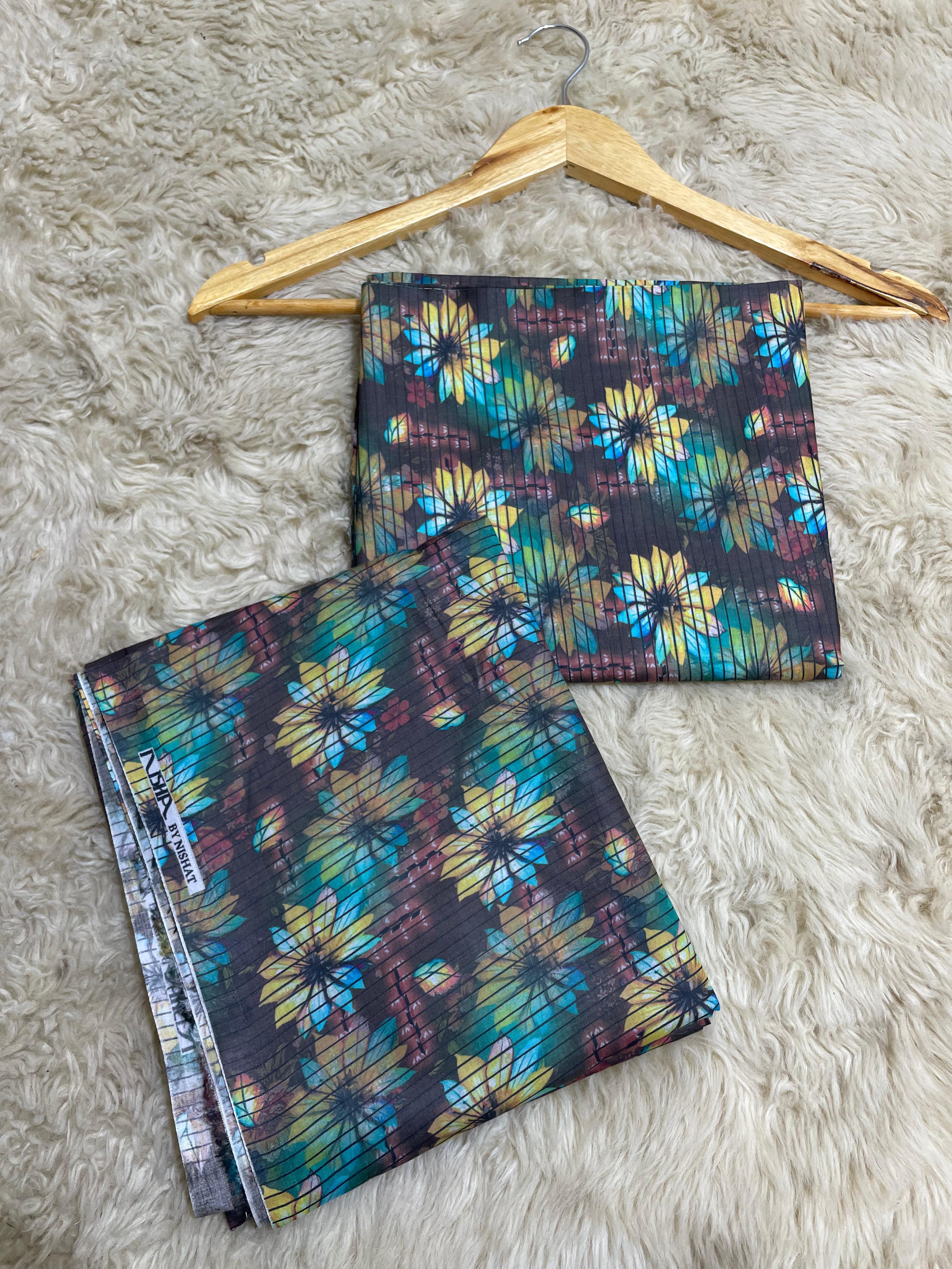 Nishat Printed Lawn 2pc (Unstitched)