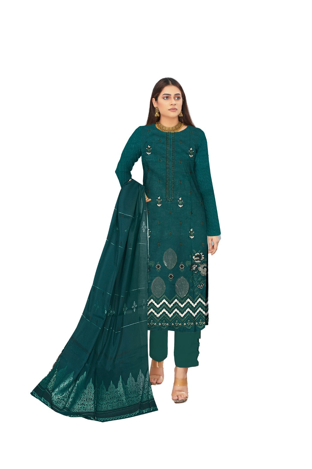 Breeze Embroidered lawn Three Piece (Unstitched)