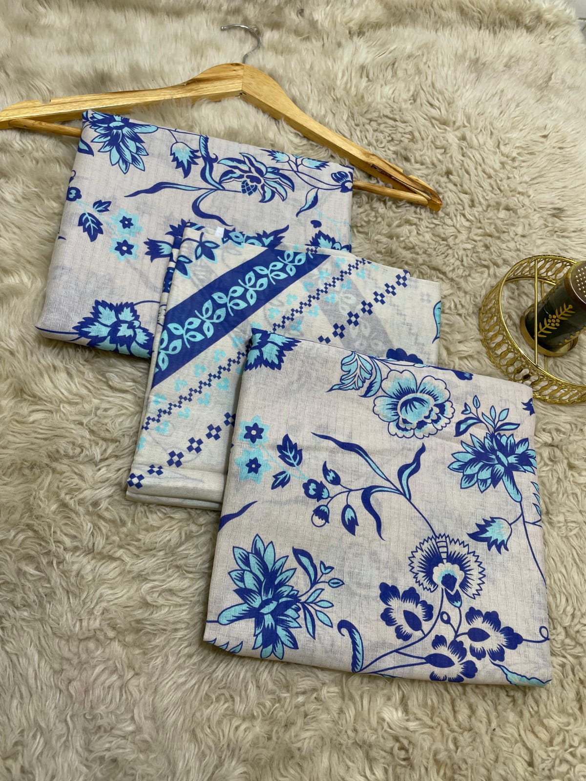 Saya Printed Lawn Three Piece (Unstitched)