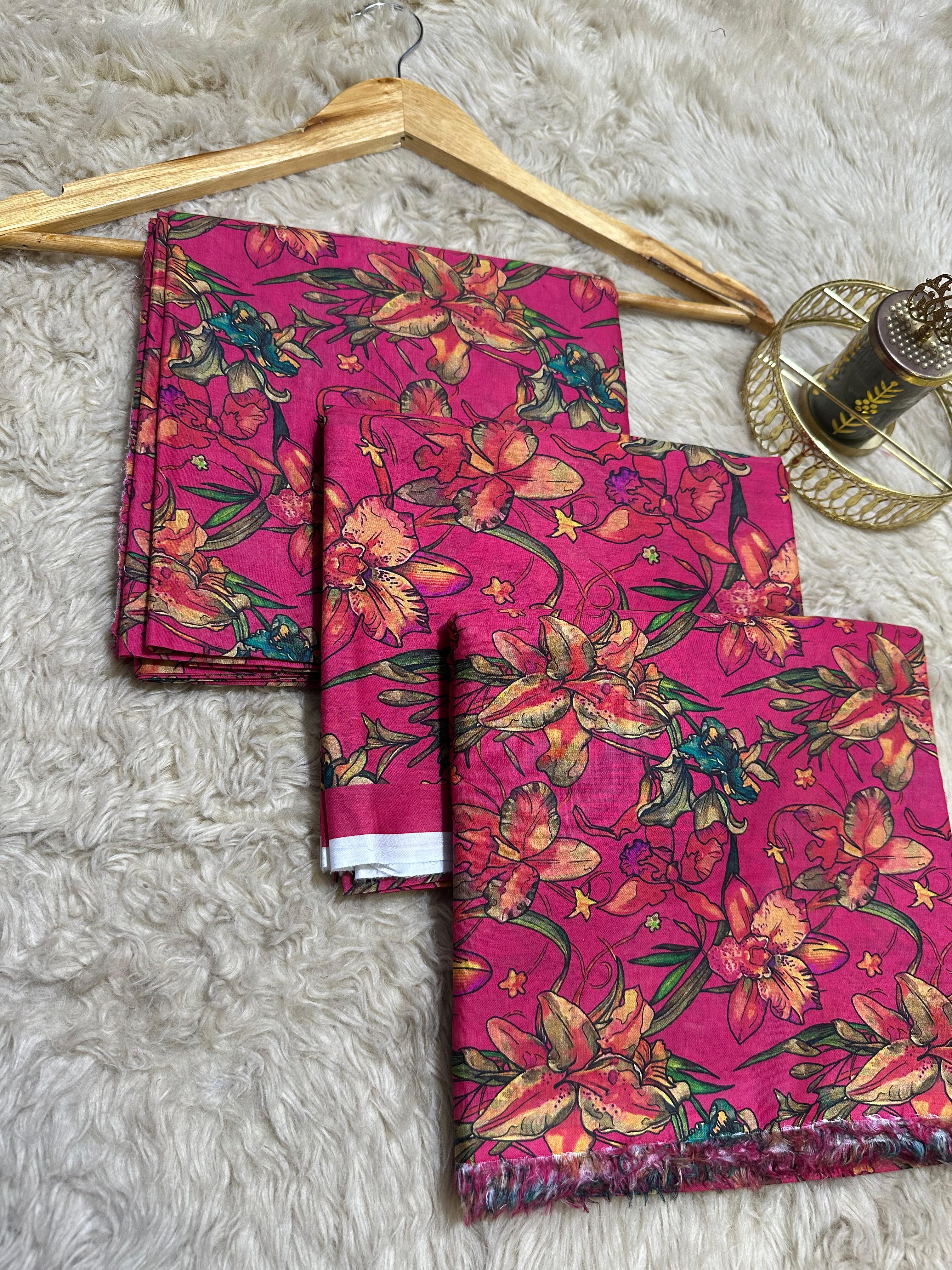Ego Printed Lawn three piece (Unstitched)
